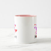 Frosch New Mommy T - Shirt und Geschenke Zweifarbige Tasse (Mittel)