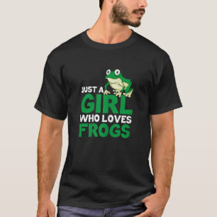 Frosch Niedliche Kinder nur ein Mädchen, das Frösc T-Shirt