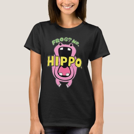 Frosch No Hippo Funny Niedlich Crazy Frog T-Shirt (Vorderseite)