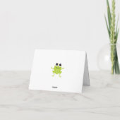 Frosch Notecard Karte (Rückseite)