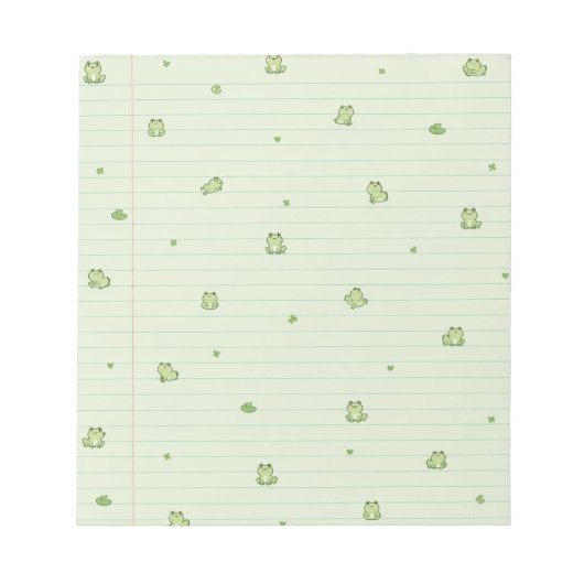 Frosch Notizblock (Vorderseite)