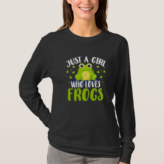 Frosch nur ein Mädchen, das Frösche Toad Frosch Li T-Shirt (Vorderseite)