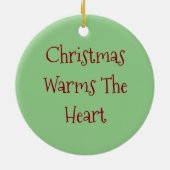 Frosch On Log CHRISTMAS ORNAMENT (Hinten)