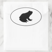 Frosch Oval Logo Ovaler Aufkleber (Tasche)