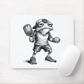Frosch-Paddleball Männer Frauen mürrischer Frosch Mousepad (Mit Mouse)