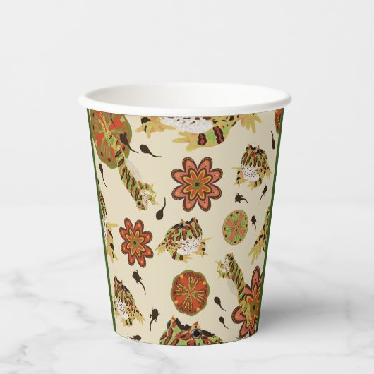 Frosch Pappbecher (Vorderseite)