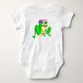 Frosch-Party Baby Strampler (Rückseite)