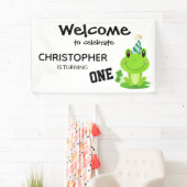 Frosch Party Erstgeburt Sumpf Grüner Frogg Banner (Insitu)