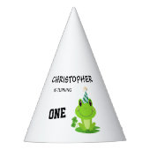 Frosch Party Erstgeburt Sumpf Grüner Frogg Partyhütchen (Vorderseite)