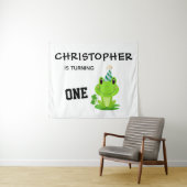 Frosch Party Erstgeburt Sumpf Grüner Frogg Wandteppich (Beispiel (Horizontal))