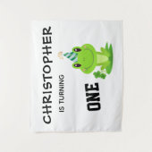 Frosch Party Erstgeburt Sumpf Grüner Frogg Wandteppich (Vorderseite)