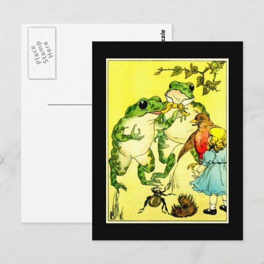 Frosch-Party Postkarte (Vorne/Hinten)
