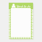 Frosch Pattern Post-it Klebezettel (Vorderseite)