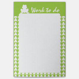 Frosch Pattern Post-it Klebezettel