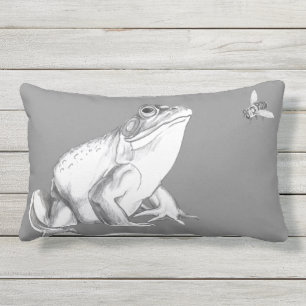 Frosch Pillow Bullfrog Outdoor Bullfrog Pillows Kissen Für Draußen