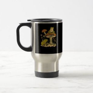 Frosch-Pilz-Cottagecore-Ästhetik-Goblincore-Schnit Reisebecher