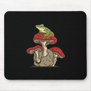 Frosch-Pilz-Cottagecore-Klassischer Retro-Charme Mousepad