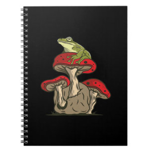 Frosch-Pilz-Cottagecore-Klassischer Retro-Charme Notizblock