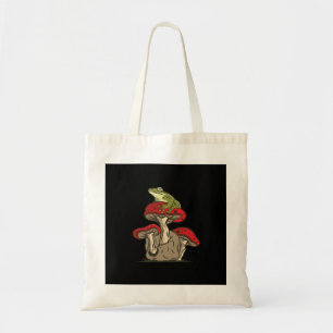 Frosch-Pilz-Cottagecore-Klassischer Retro-Charme Tragetasche