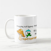 Frosch, Pilz, Frosch, heiße Eggnog-Tasse Kaffeetasse (Links)