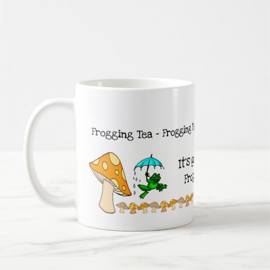 Frosch, Pilz, Frosch, Tee-Tasse Kaffeetasse (Links)