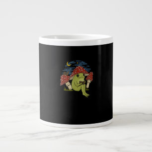 Frosch-Pilz-Hut-Lese-Buch - Cottagecore-Gobli Jumbo-Tasse