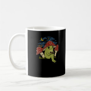 Frosch-Pilz-Hut-Lesebuch - Cottagecore Gobl Kaffeetasse