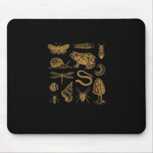 Frosch Pilz Motte Vintage Liebhaber Goblincore Mousepad