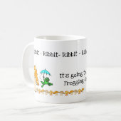 Frosch, Pilz, Ribbit Ribbit Tasse (Vorderseite Links)