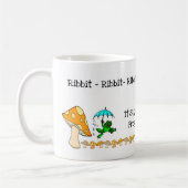 Frosch, Pilz, Ribbit Ribbit Tasse (Links)