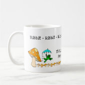 Frosch, Pilz, Ribbit Ribbit Tasse Frogging (Links)