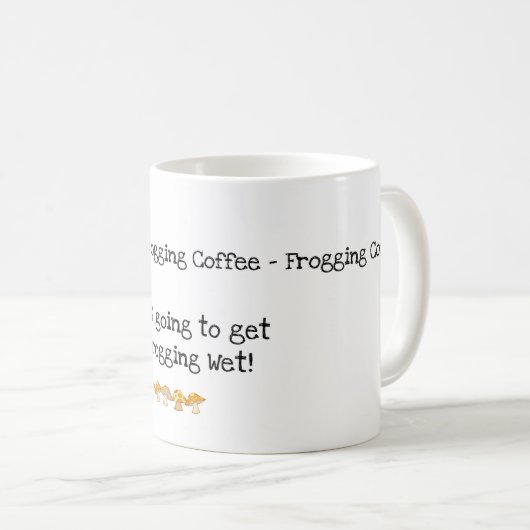 Frosch, Pilz, Tasse Frosch Kaffee (VorderseiteRechts)