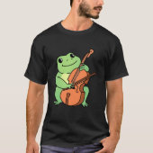 Frosch Playing Cello  T-Shirt (Vorderseite)