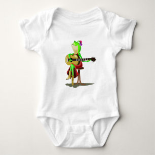 Frosch Playing Gitarre Baby Bodysuit Strampler