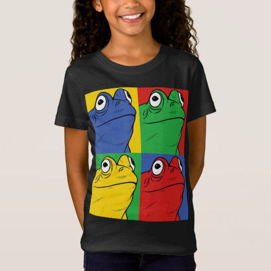 Frosch Pop art - Amphibien | Niedliche Schenkung T-Shirt (Vorderseite)