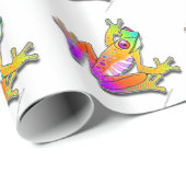 Frosch-Pop-Kunst-Verpackungs-Papier Geschenkpapier (Rolleneckpunkt)