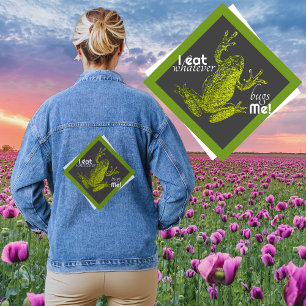 Frosch-Positivität Denim-Jacke Jeansjacke