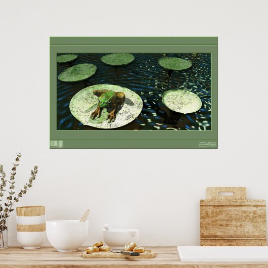 Frosch Poster (Küche)