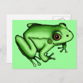 Frosch, Postkarte (Vorne/Hinten)
