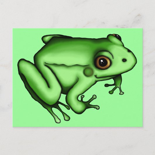 Frosch, Postkarte (Vorderseite)