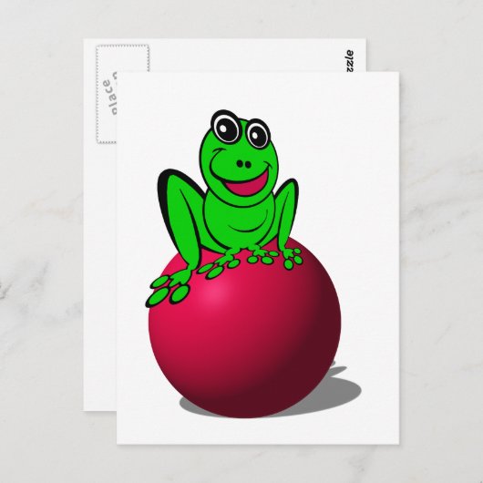 Frosch Postkarte (Vorne/Hinten)