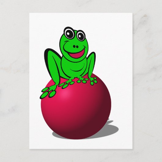 Frosch Postkarte (Vorderseite)