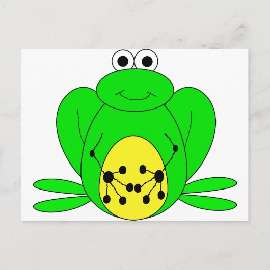 Frosch Postkarte (Vorderseite)