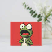 Frosch Postkarte (Stehend Vorderseite)