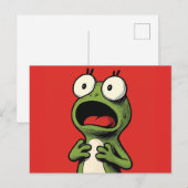 Frosch Postkarte (Vorne/Hinten)