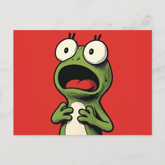 Frosch Postkarte (Vorderseite)