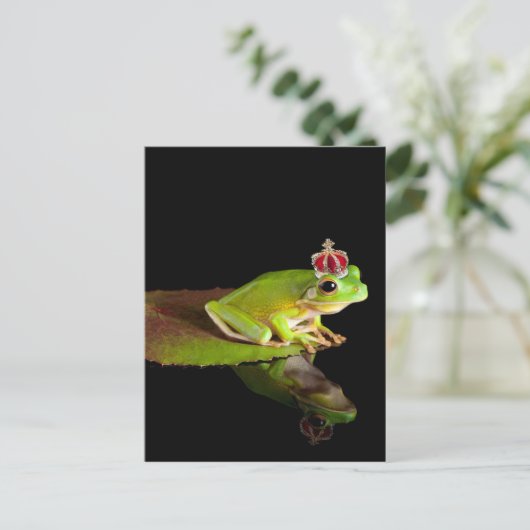 Frosch Postkarte (Stehend Vorderseite)