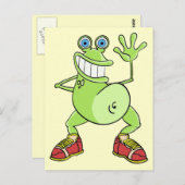 Frosch Postkarte (Vorne/Hinten)