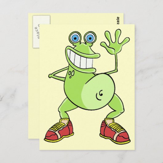 Frosch Postkarte (Vorne/Hinten)