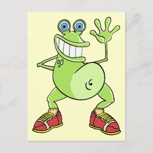 Frosch Postkarte (Vorderseite)